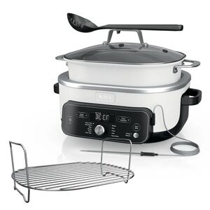 New! Ninja 8.5 QT White PRO PLUS Multi-Function Cooker with Probe and Ladle